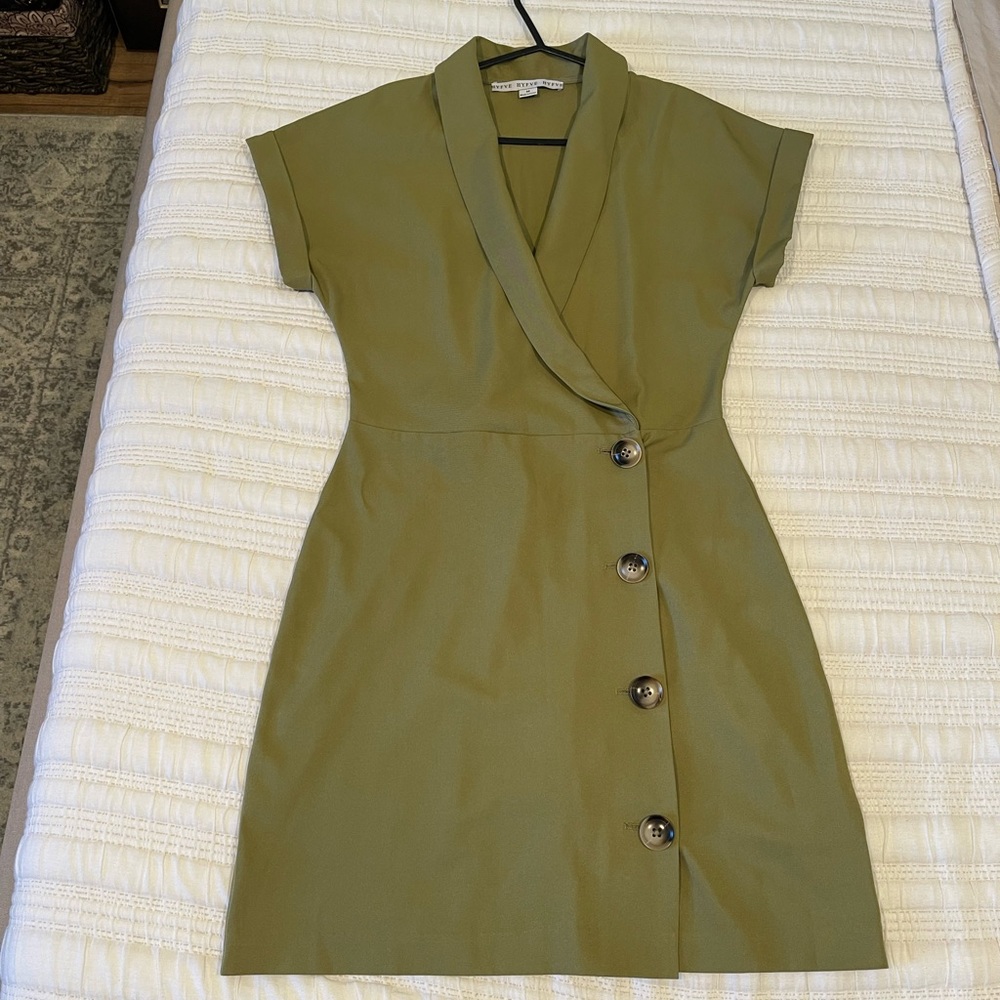 Mini Green Wrap dress